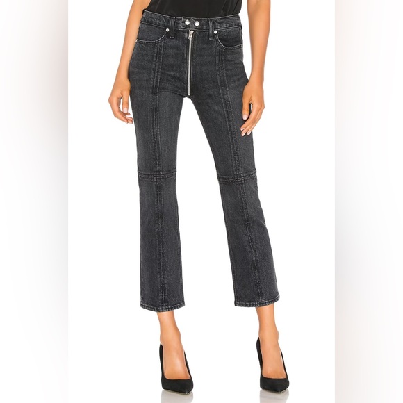 RAG & BONE Iver Pant Black Bain Denim Jeans Size 30 - Picture 1 of 11